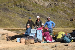 Greenland 2019 group arriving on the island of Tugtutoq